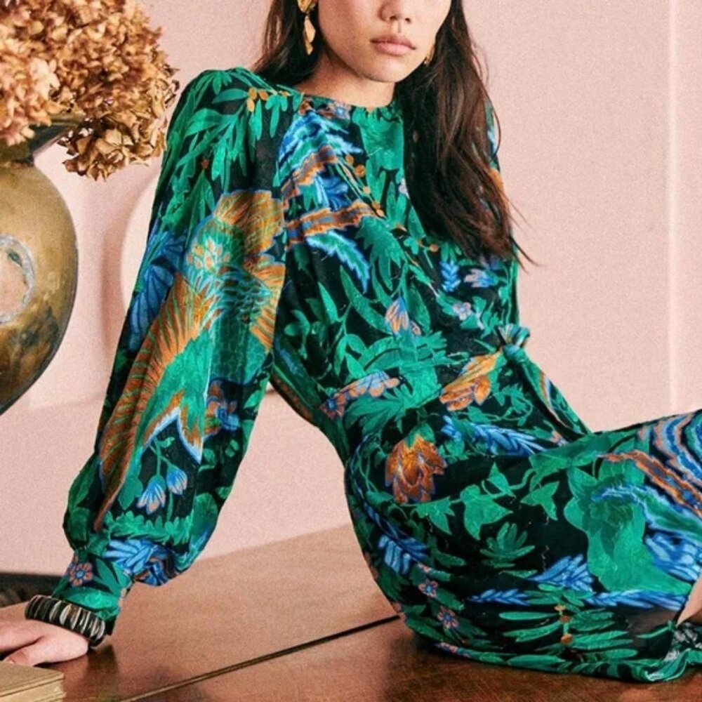 Sezane Erell Dress in Tropico Print (FR 38 - US6)